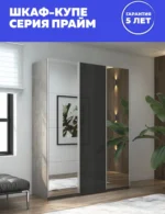 E1shkaf kupe e1 prajm 3 h dvernyj zerkalo steklo chernoe b167f21 5